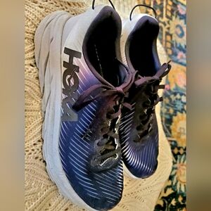 HOKA Black and White Running Shoes